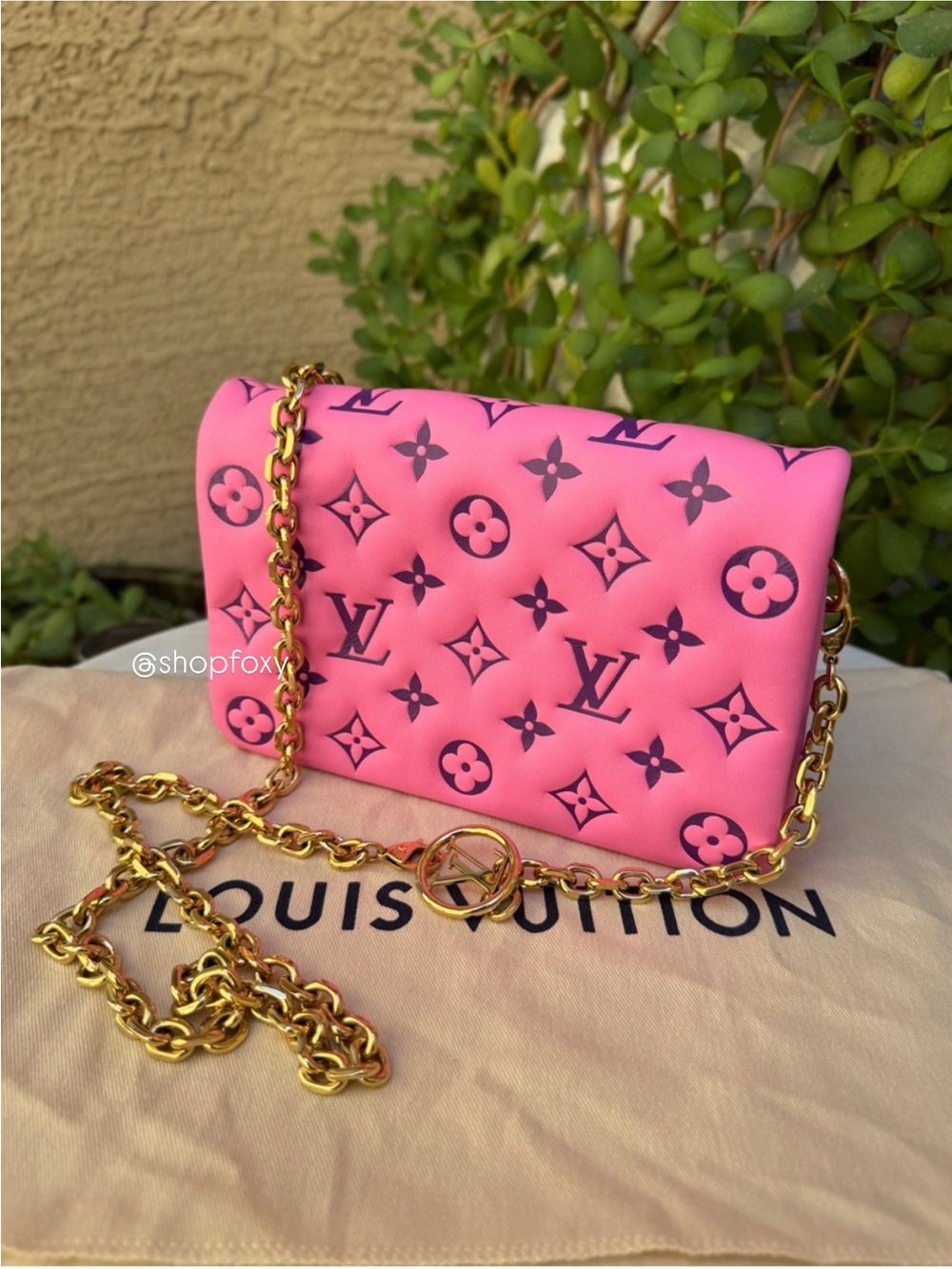 Louis Vuitton Monogram Lambskin Vuittamins Pochette Coussin